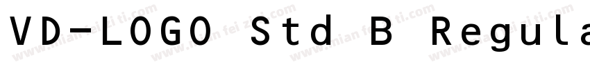 VD-LOGO Std B Regula字体转换